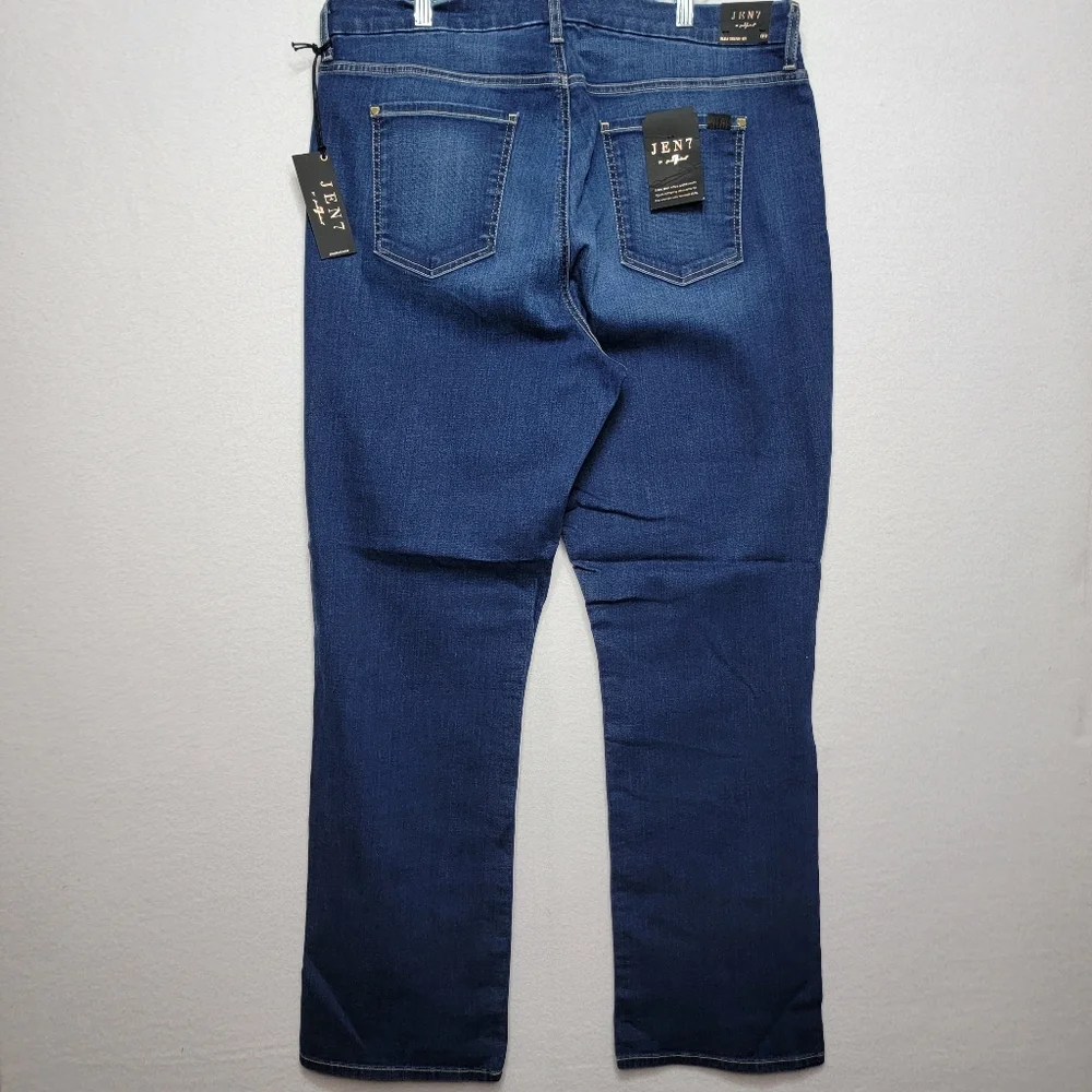 Women's JEN7‎ Slim Straight Blue Jeans SIZE 18 Misses  #878